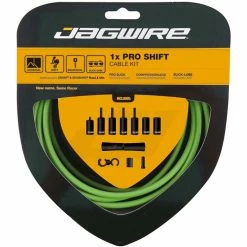 Kit De Câble De Vitesse Jagwire Pro 1x -Pièces pour vélos Soldes Jagwire Pro 1x Shift Kit Gear Cables Green PCK552 2
